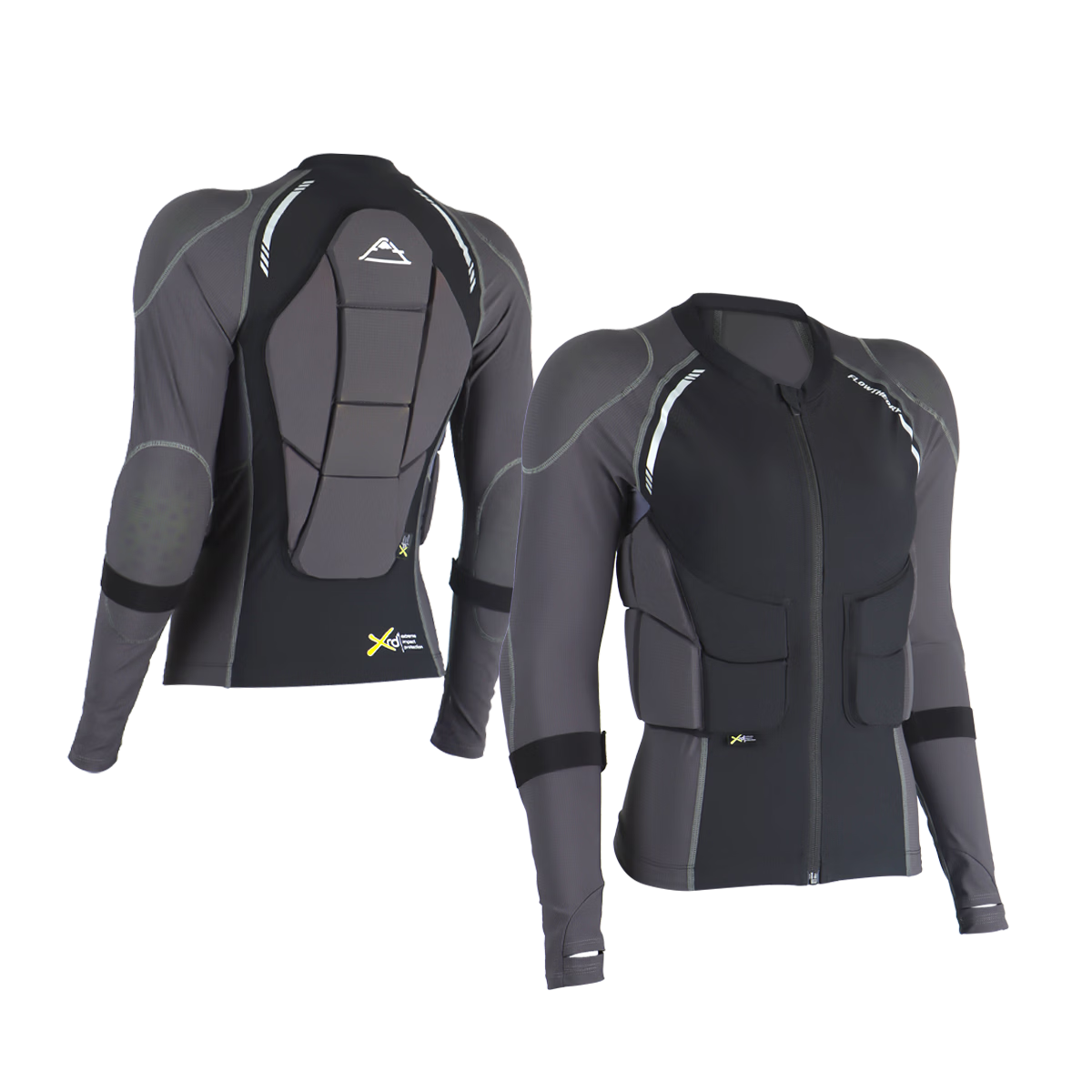 Flow Theory Ski Protective Gear XRD® Ski Armor Sports Protective Gear Ski Equipment Men's Shadow Black M Qikong Series