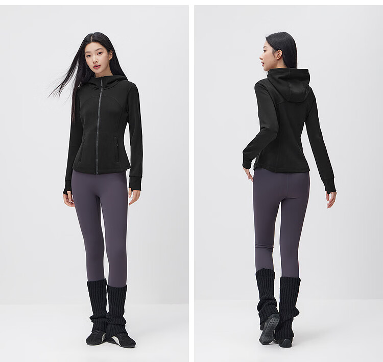 Semir Women's Spring Hooded Slim Fit Shoulder Split Slimming Ins Sports Style Jacket 102125108003 7