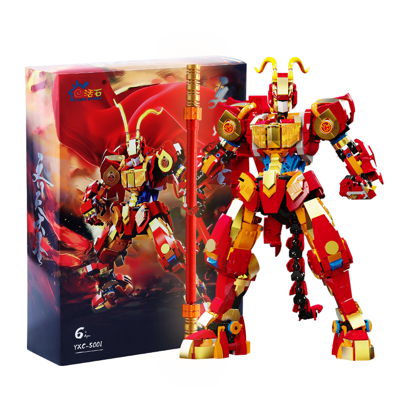 LIVING STONES Building Blocks Set for Boys Age 6-15, Sun Wukong Construction Toy Birthday and New Year Gift