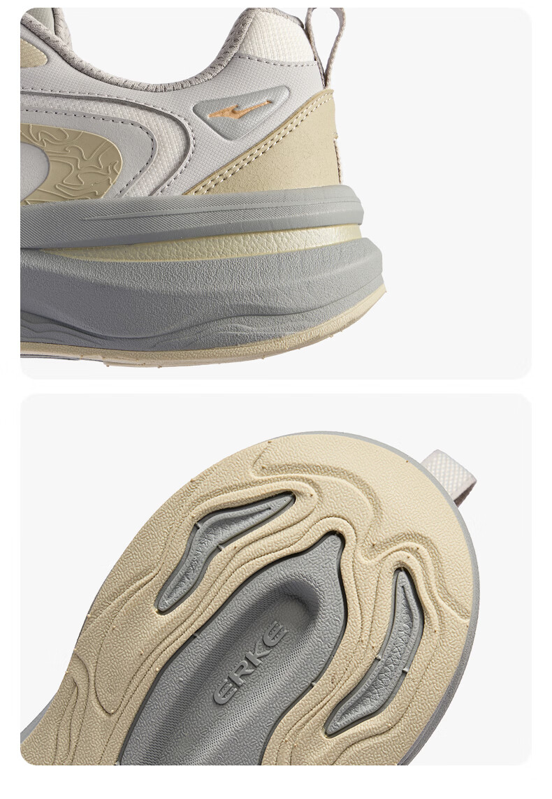 ERKE 2026 New Comfortable Thick-Soled Dad Sneakers Soft Elastic Versatile Casual Shoes Wei Yang 3 38