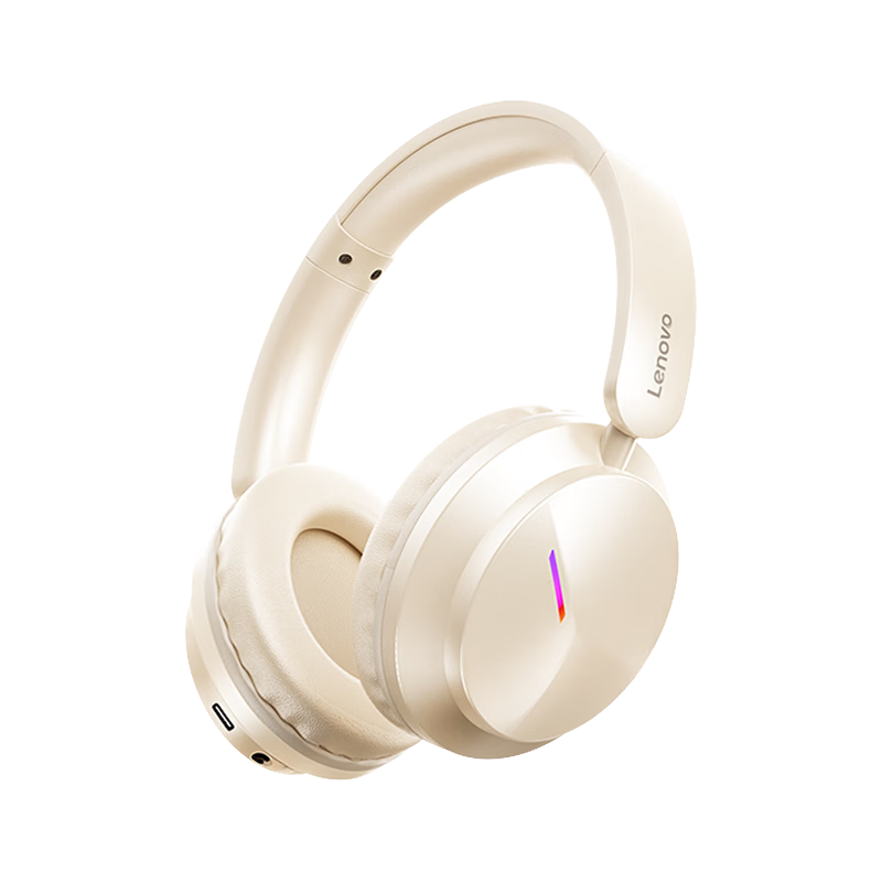 Lenovo Official JD Self-operated Gaming Headset Over-ear Bluetooth Wireless Long Battery Life FPS PUBG Delta Fearless Contract EH140 White