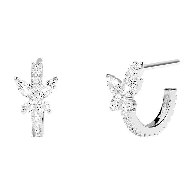 APM Monaco Mini Butterfly Earrings, Luxurious And Elegant Ear Jewelry, Gift for Girlfriend, Wife, Birthday Present, Children's Day Gift