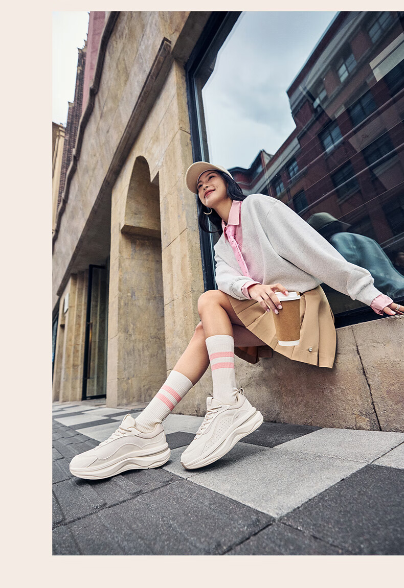 ERKE Casual Shoes 26 New Women's Comfortable Thick-Soled Shock-Absorbing Versatile Sports Dad Sneakers | Fengxuan 2 11