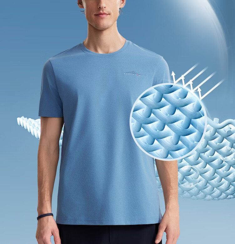 NORTHLAND Men's Quick-Dry Sun-Protective Short Sleeve T-Shirt 2026 New Outdoor Antibacterial Stretch Moisture-Wicking Quick-Dry Tee 2