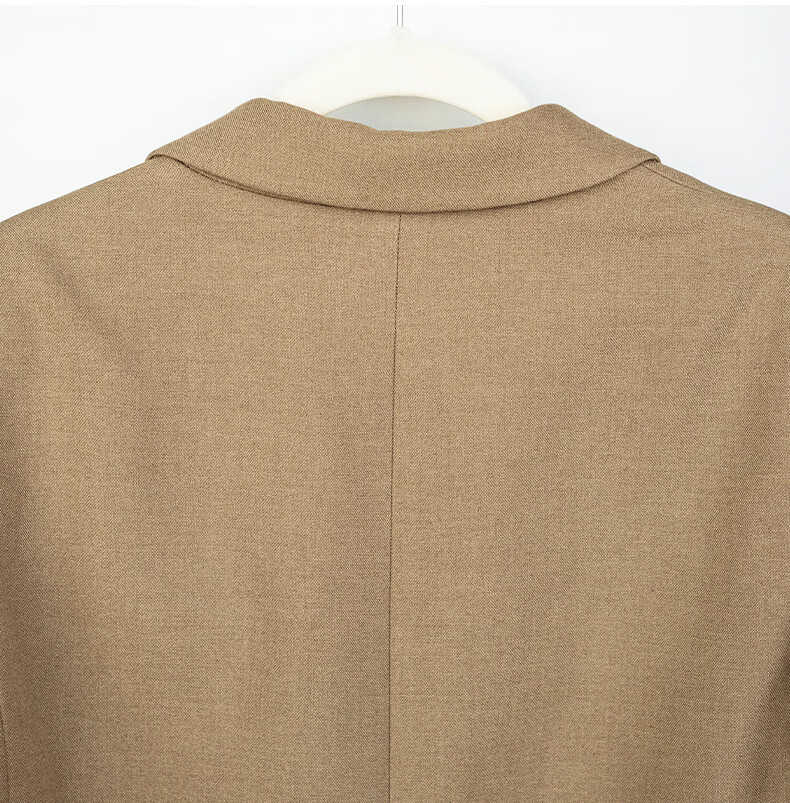 ROEYSHOUSE Women's Slim Fit Commuter Blazer 2026 Spring Professional Lightweight Suit Jacket 10135 Khaki L 17