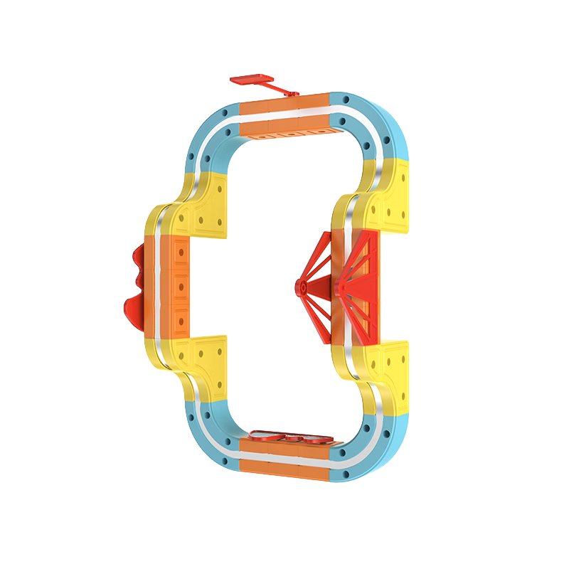 COOKSS Magnetic Track Car Building Blocks DIY Anti-Gravity Educational Toy Car for Kids Ages 3-6 Boys New Year Gift
