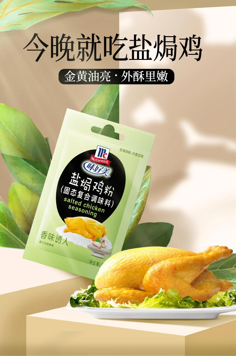 味好美(mccormick) 复合调味料调料 盐焗鸡粉20g 香料 烧烤烹饪调味料