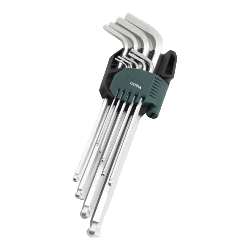 SATA Chrome Vanadium Steel Hex Key Wrench Set 9pcs 09107A