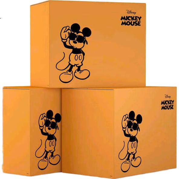 Коробки для хранения QDZX Disney Mickey Mouse, без ручек, 80x50x60 см, набор из 3 шт.