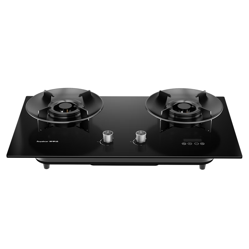 Royalstar Extraordinary Series Gas Stove Natural Gas Double Burner Built-in Flip Magic Disc Stove Desktop High Flame Stove First-Level Energy Efficiency 70% Thermal Efficiency JZT-SFG51B