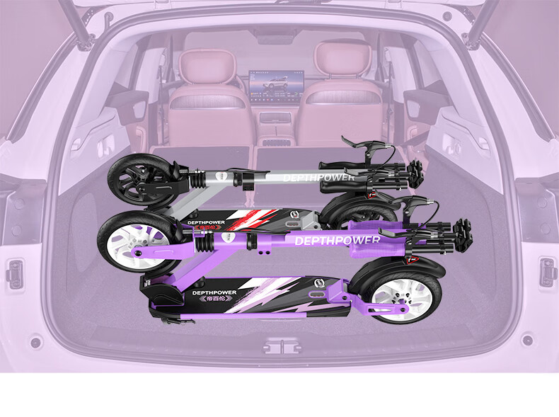 Dibailun Adult Scooter for Commuting, Ages 6-40, Two-Wheel Gunmetal Gray [Triple Brake, Dual Shock Absorption, Non-Slip White Flash Wheels] 13