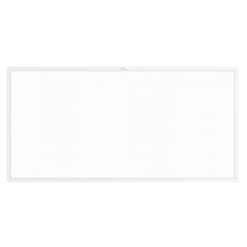 FSL Foshan Lighting LED Integrated Ceiling Panel Light Aluminum Buckle Plate Flat Light 600*1200 220V 84W 6500K Ultra-thin Aluminum Buckle White 2-Pack