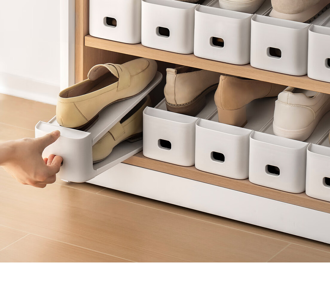 Lazy Corner Adjustable Double-Layer Shoe Rack Storage Organizer Shelf Cabinet Divider 6-Pack 12