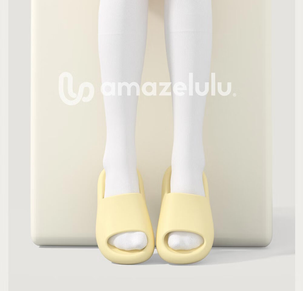 AMAZE-LULU Step-on-Cloud Slippers Home Indoor 2025 New Silent Non-slip Odor-resistant Bathroom Shower Men Star Gray 40-41 24