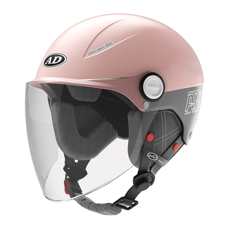 AD New National Standard Class A 3C Certified Electric Vehicle Helmet Unisex Summer Electric Bike Safety Helmet Women's Four-Season Lightweight Riding Motorcycle Half Helmet Winter A2 Ear Protection P