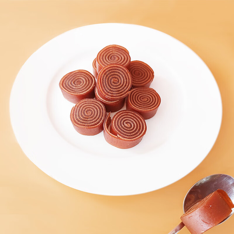 怡达双色山楂卷铁山楂200g 果丹皮山楂片蜜饯果干果糕儿童零食