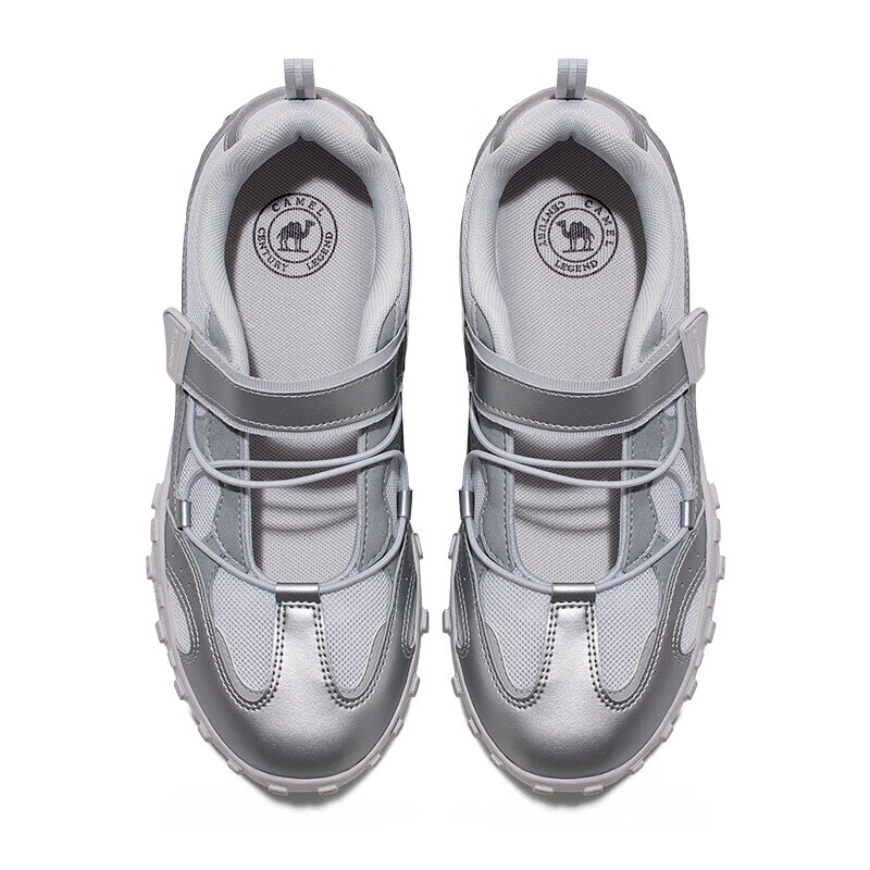 CAMEL Summer 2nd Generation Lightweight Breathable Casual Retro German Trainer Shoes K26BX5L3056 Sand Gray/Silver White Size 38