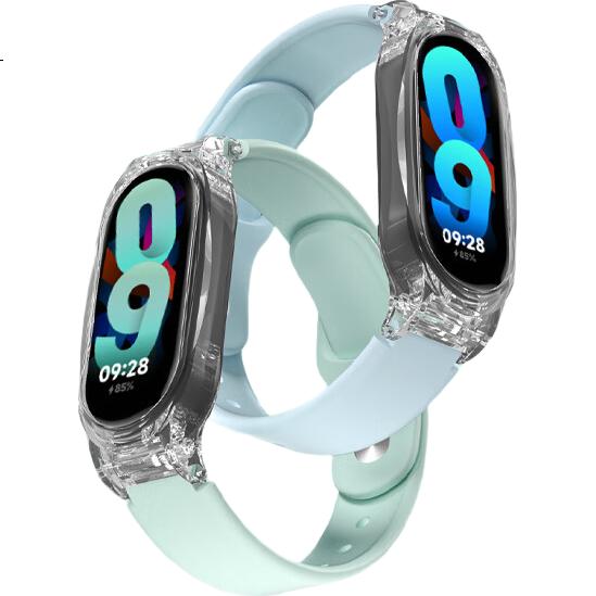 Ремешок Iboann для Xiaomi Mi Band 7 NFC, сменный, силиконовый, синий