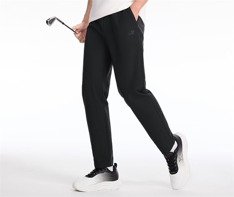 Xtep Little C Men's Long Pants Three-Resistant Business Commuter Dress Pants Fashionable Versatile Sports Straight-Leg High Elastic Four-Season Pants 8