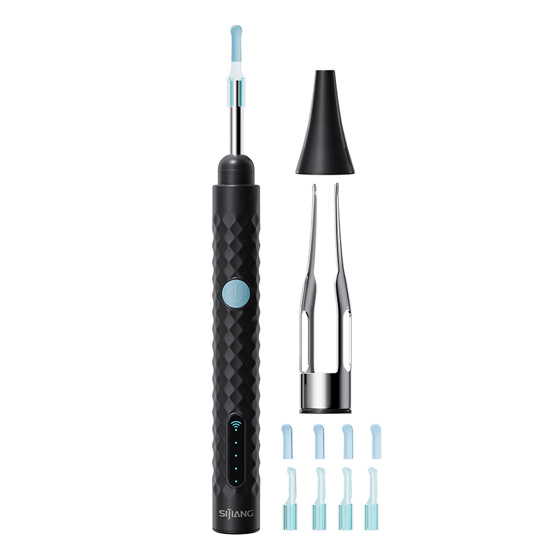 Sijiang Wireless Visual Ear Pick HD Ear Canal Endoscope Dental Mirror Earwax Tweezers Illuminated Ear Cleaning Tool for Home Use
