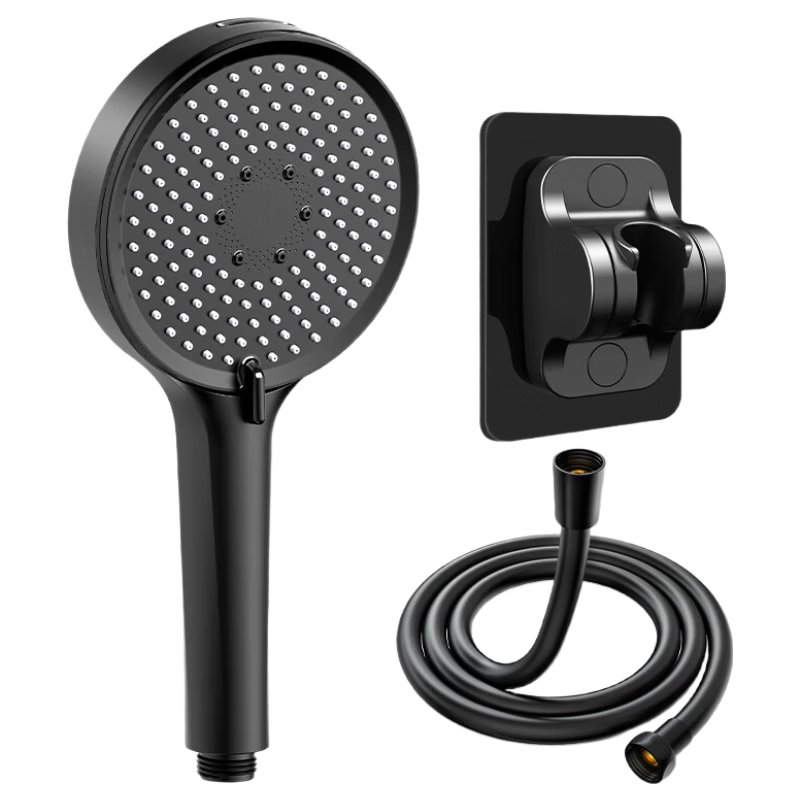Haili High-Pressure Shower Head Powerful Water Flow Bathroom Chrome Handheld Shower Set LH56H-3