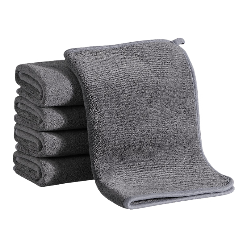 CHUSHE Household Cleaning Cloths 30x40cm 5-Pack Thickened Absorbent Lint-Free Cleaning Towels