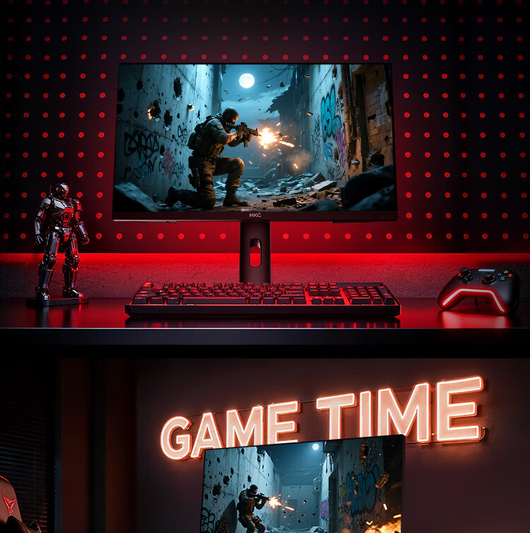 HKC 27-Inch 2K 400Hz High Refresh Rate Ultra Fast IPS Gaming Monitor HDR400 Hardware Low Blue Light Type-C Rotatable Height Adjustable 360Hz Display UG27EQ 4