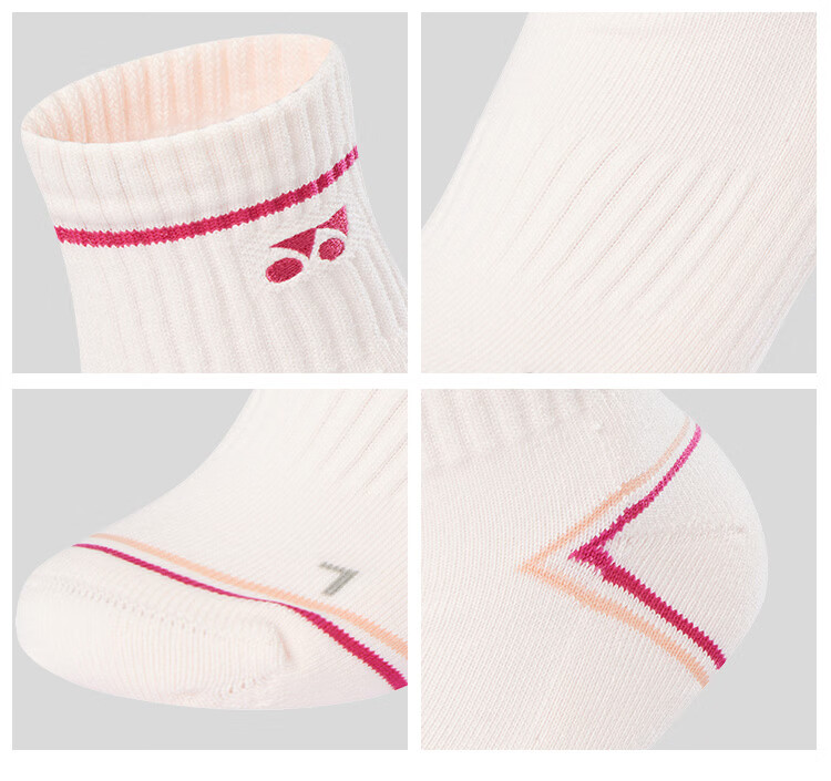 YONEX Badminton Socks Running Fitness Sweat-Absorbing Breathable Professional Sports Socks Men 145045BCR White Navy Blue 16
