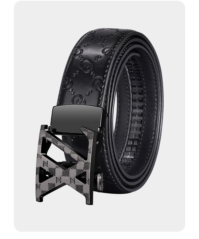 TUCANO Men's Genuine Leather Automatic Buckle Business Casual Belt Birthday Gift for Boyfriend Husband Dad Elders 9