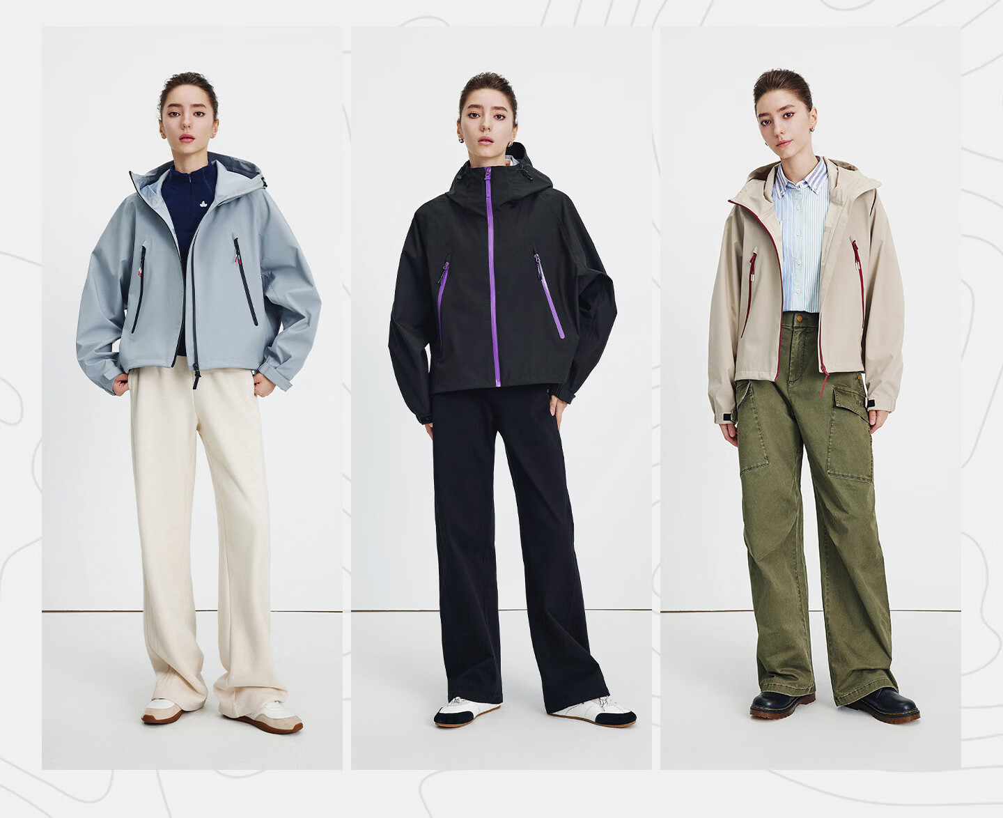 Navikail Italian Small Sailboat Women's 2025 Autumn Winter New Hooded Loose Windproof Outdoor Jacket 2331005504 4