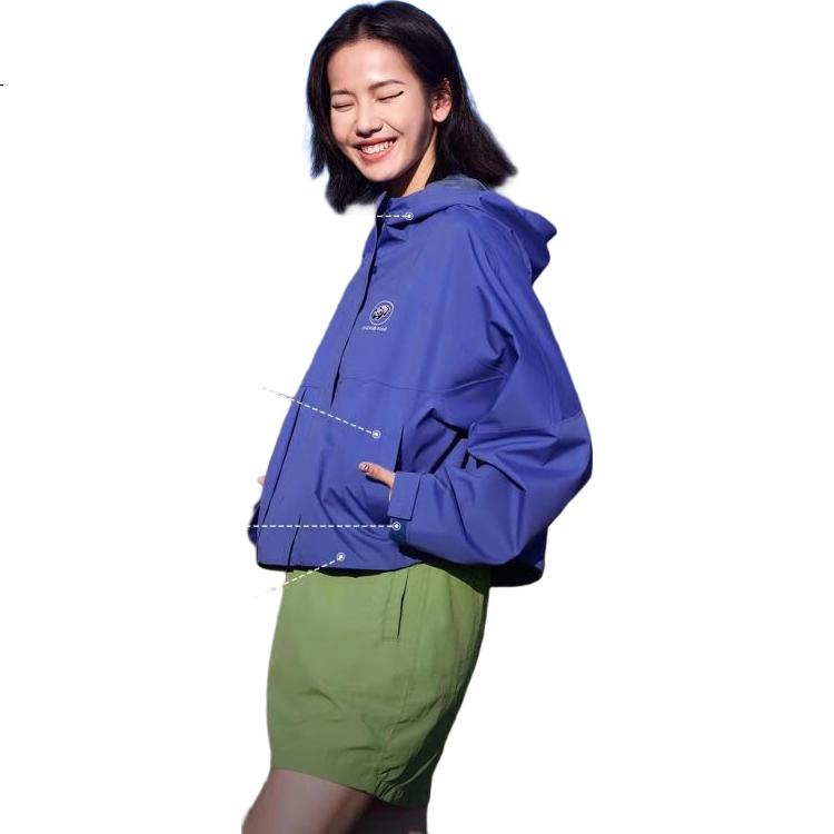 CAMEL Panda Single-Layer Short Outdoor Jacket Women's 2025 New Windproof Waterproof Casual Coat 2XL