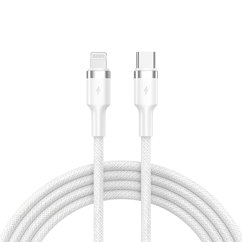 Jingxuan JD Self-Owned Brand Type-C to Lightning PD27W Apple Charging Cable 3A Compatible with iPhone 14/13 Pro Max 1.5m Glazed White