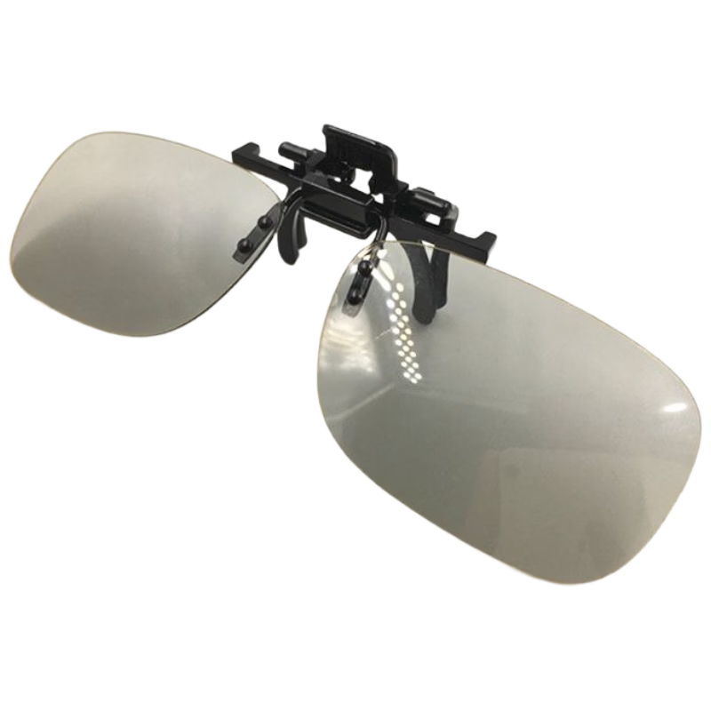 Boshide 3D Polarized Clip-On Glasses for Myopia IMAX Cinema Large Screen Read Clip-On