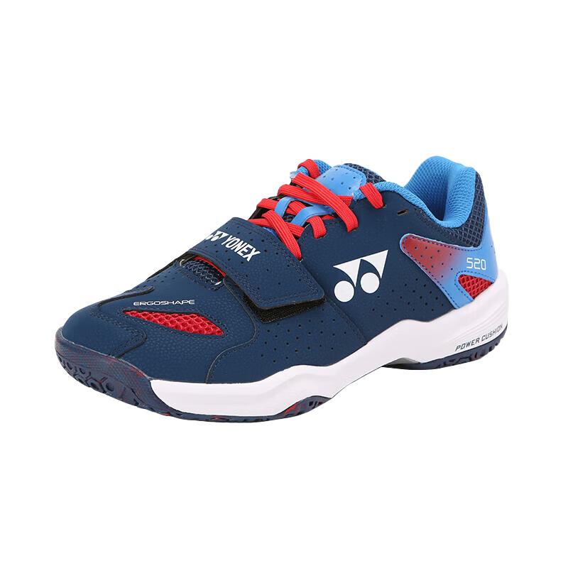 YONEX Badminton Shoes Spring Summer Professional Competition Training Cushioning Breathable Sports Shoes SHB520WCR Navy Red Size 42