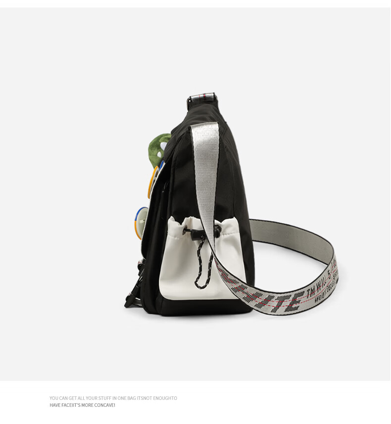 Viney Men's Casual Sports Crossbody Bag Fashion Trendy Japanese Messenger Bag Large Capacity Multifunctional Canvas Bag 14