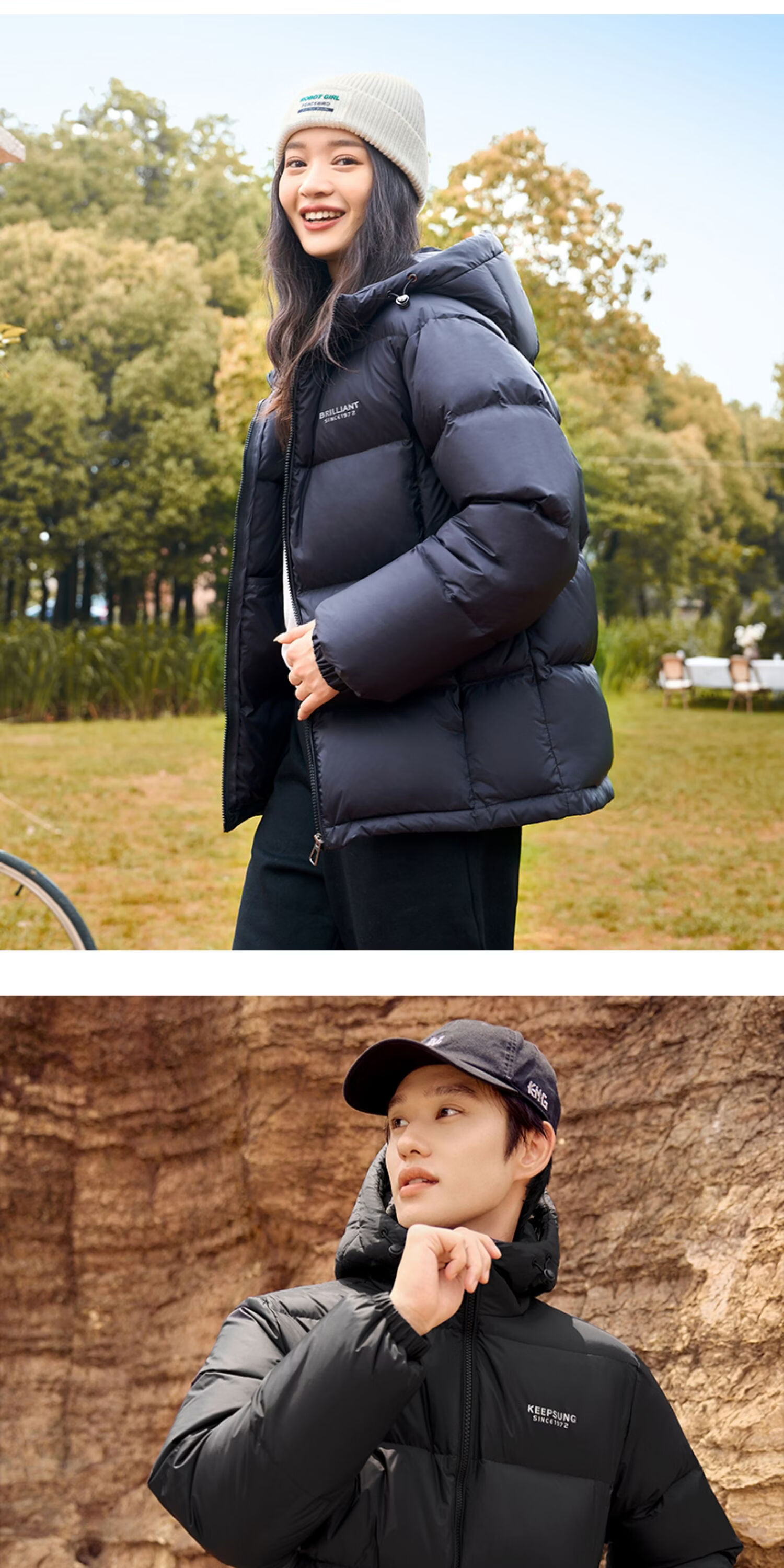 Yalu Women's Short Waterproof and Stain-Resistant Down Jacket 2025 Winter New Hooded Thermal Warm Puffer Coat JD Self-operated 8