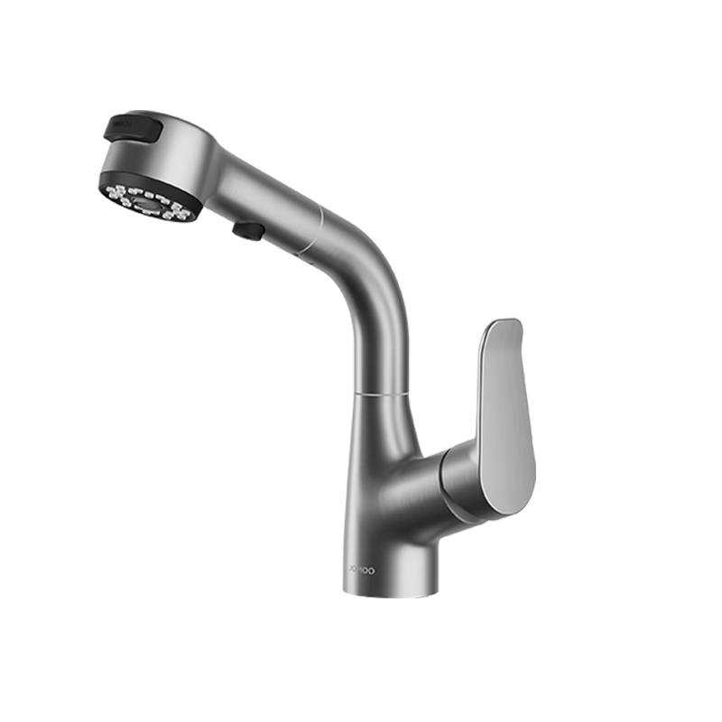 JOMOO Basin Faucet Gun Gray Pull-Out Hot and Cold Full-Range Bathroom Sink Faucet 32710-649/HBS-Z