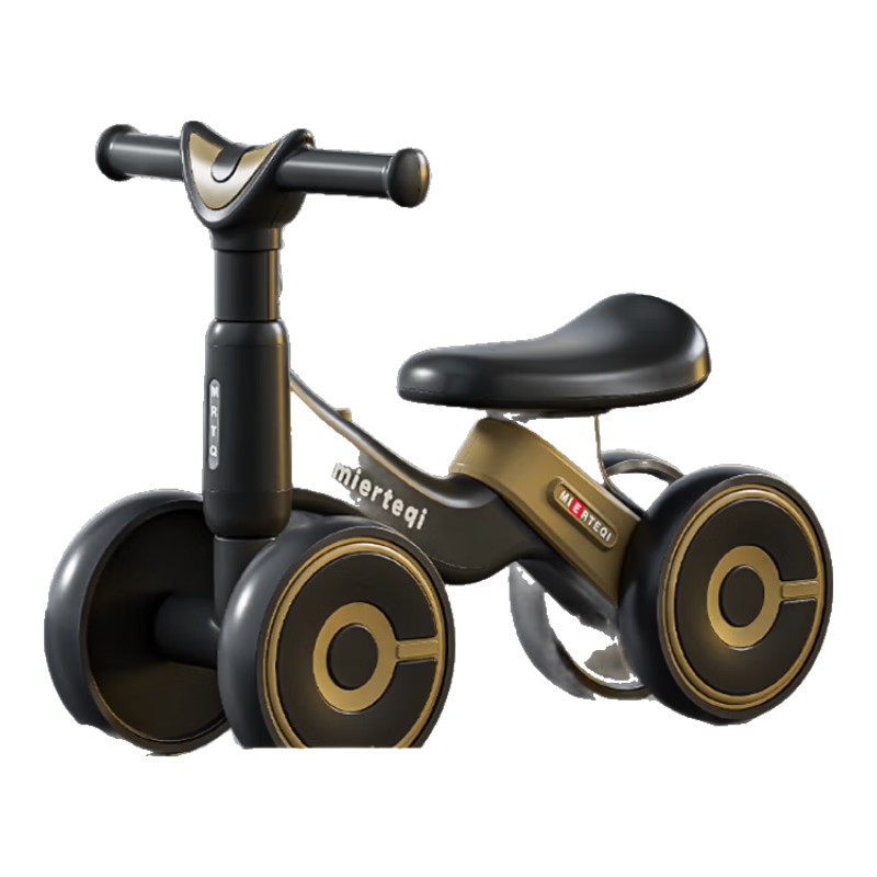 Besnay Kids Balance Bike 1-3 Years Old Baby Four-Wheel Glide Bike Anti-Tip Beginner Infant Scooter Toddler Ride-On Car