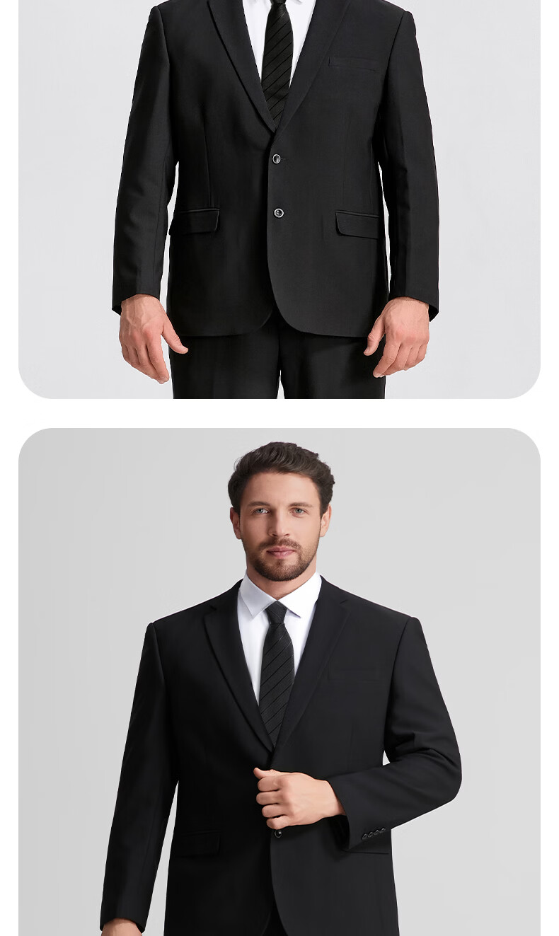 Plus Size Men's Blazer Loose Slim Fit Stretch Professional Suit Jacket Black 7XL 9