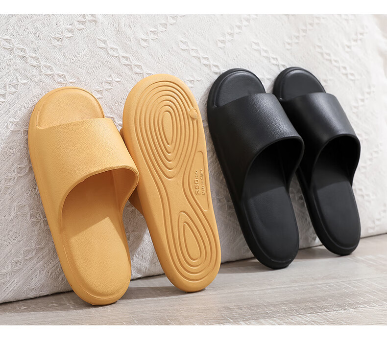 XGGC Home Slippers Men Summer Indoor Non-Slip Shower Lightweight Quick-Dry Couple Sandals Women Orange 37-38 6