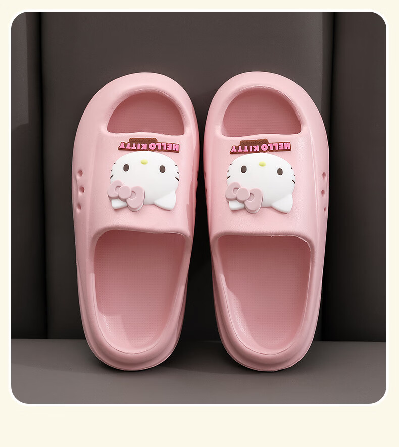 Genmai Sanrio Children's Slippers Summer Girls Cartoon Kuromi Cute Home Non-Slip Sandals Girls Cinnamoroll 220 11