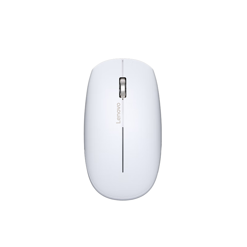 Lenovo Nano Wireless Office Mouse Rechargeable Business Wireless Mouse 2.4G Laptop Desktop Silent Portable White
