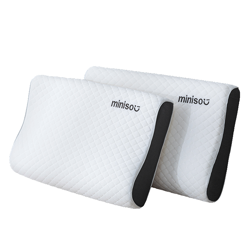 MINISO Deep Sleep Memory Foam Neck Support Pillow Core for Cervical Spondylosis, 10-12cm Thickness
