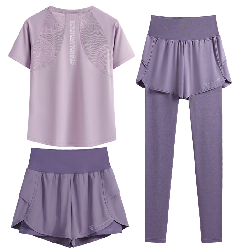 Baisirong Professional Marathon Running Sports Set for Women Ultra-Light Quick-Dry Fitness Wear Plus Size Yoga Outdoor Training Apparel