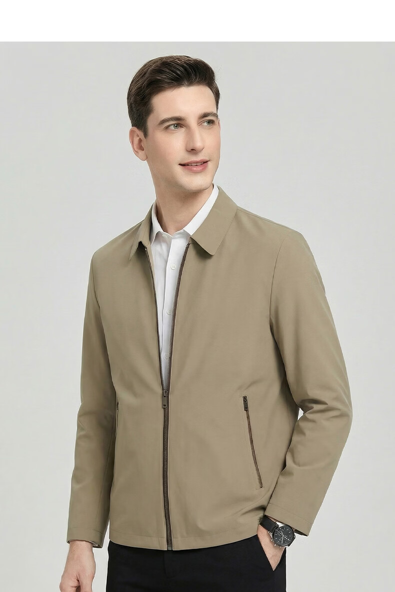 Shanshan [Three-proof Seamless Lapel] Men's Jacket Spring Autumn Business Executive Workwear Casual Middle-aged Dad Coat 15