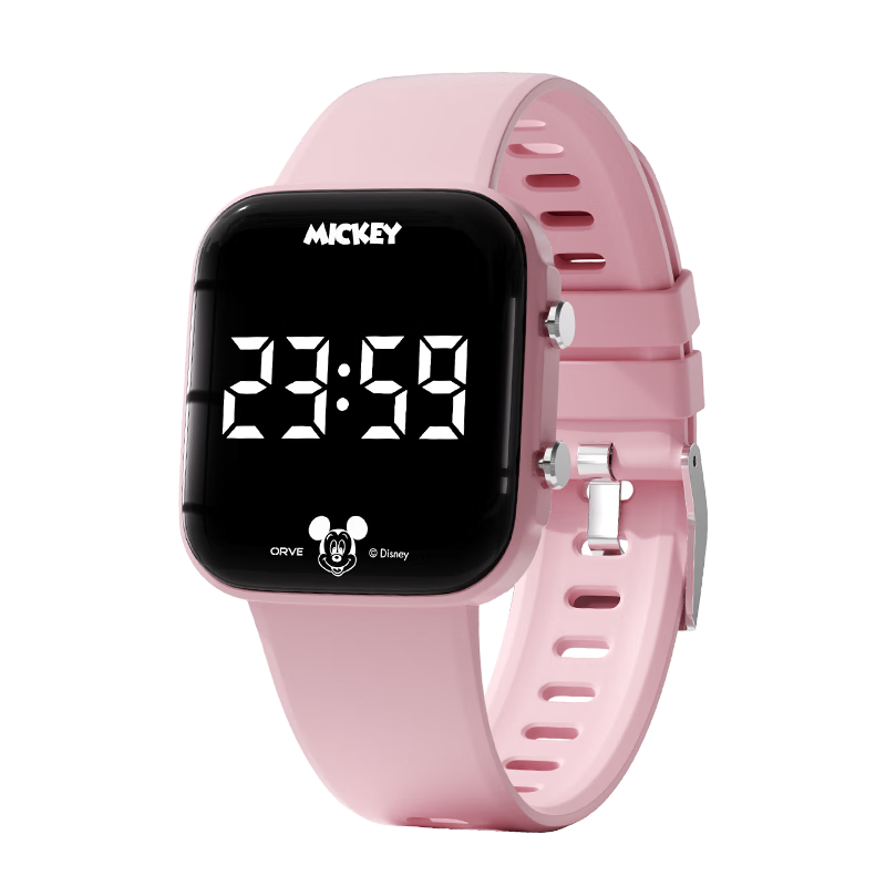 Disney Teen Electronic Watch High School Student Dormitory Wake-up Vibration Alarm Clock Kids Sports Swimming Waterproof Watch Boys