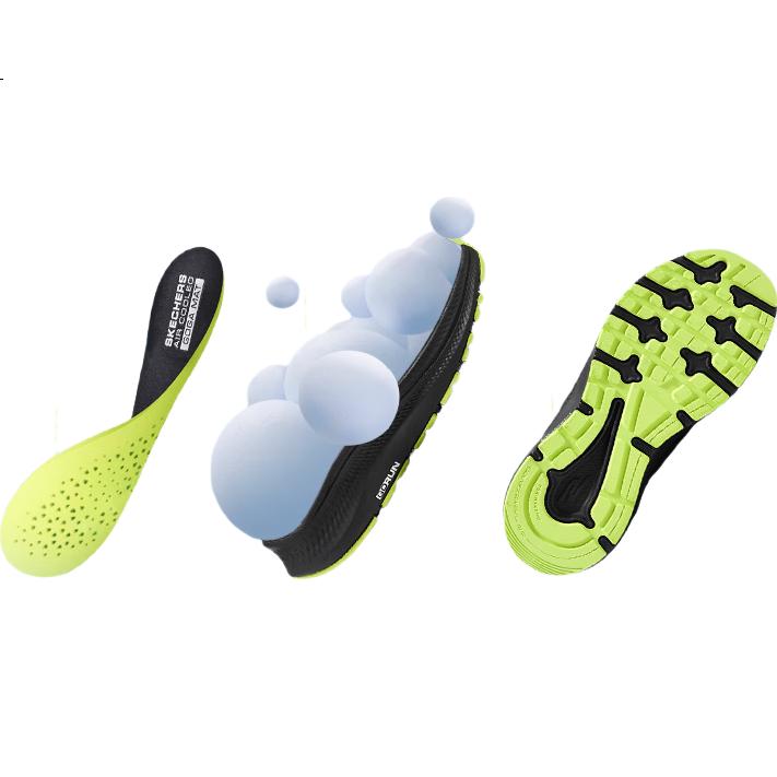 Skechers Self-Operated Cloud Leap Slip-On Shoes, Children's Professional Shock-Absorbing Running Shoes, Big Kids' Sports Shoes, 404201L