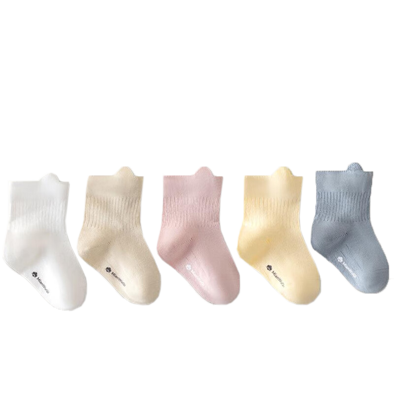 Cotton Weapon Baby Mid-Calf Socks Newborn Infant Pure Cotton Baby Socks 10A Grade Antibacterial Mid-Calf Children's Socks