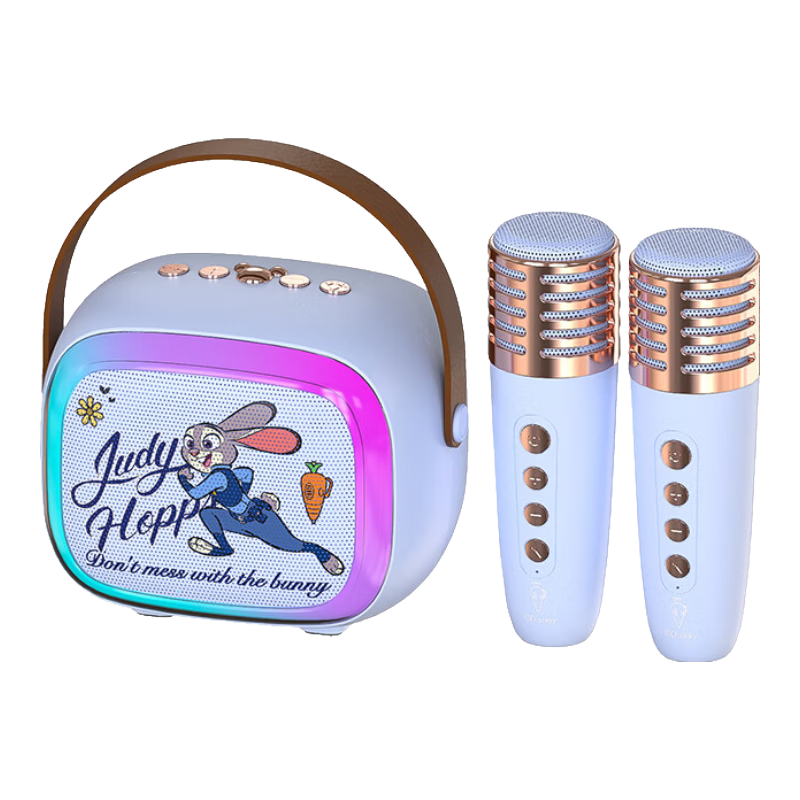 Disney Zootopia Kids Karaoke Microphone Speaker Wireless Bluetooth Smart Voice Gift Box Judy