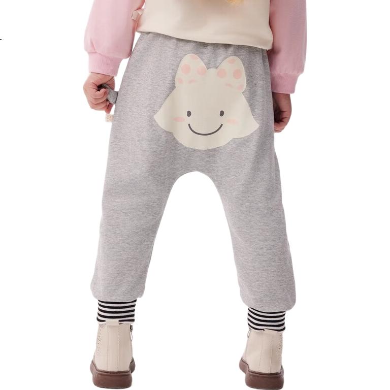 Allo&lugh Alu and Ru Unisex Kids Knitted Cartoon Casual Fleece Lined Long Pants Dark Gray 100